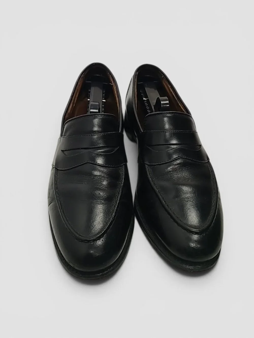 Allen Edmonds Black Leather Slip On Loafers 9 D